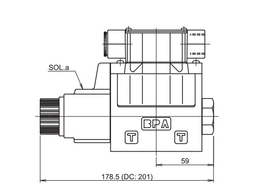 Габариты клапана J-KSO-G03-2AP-20-T2